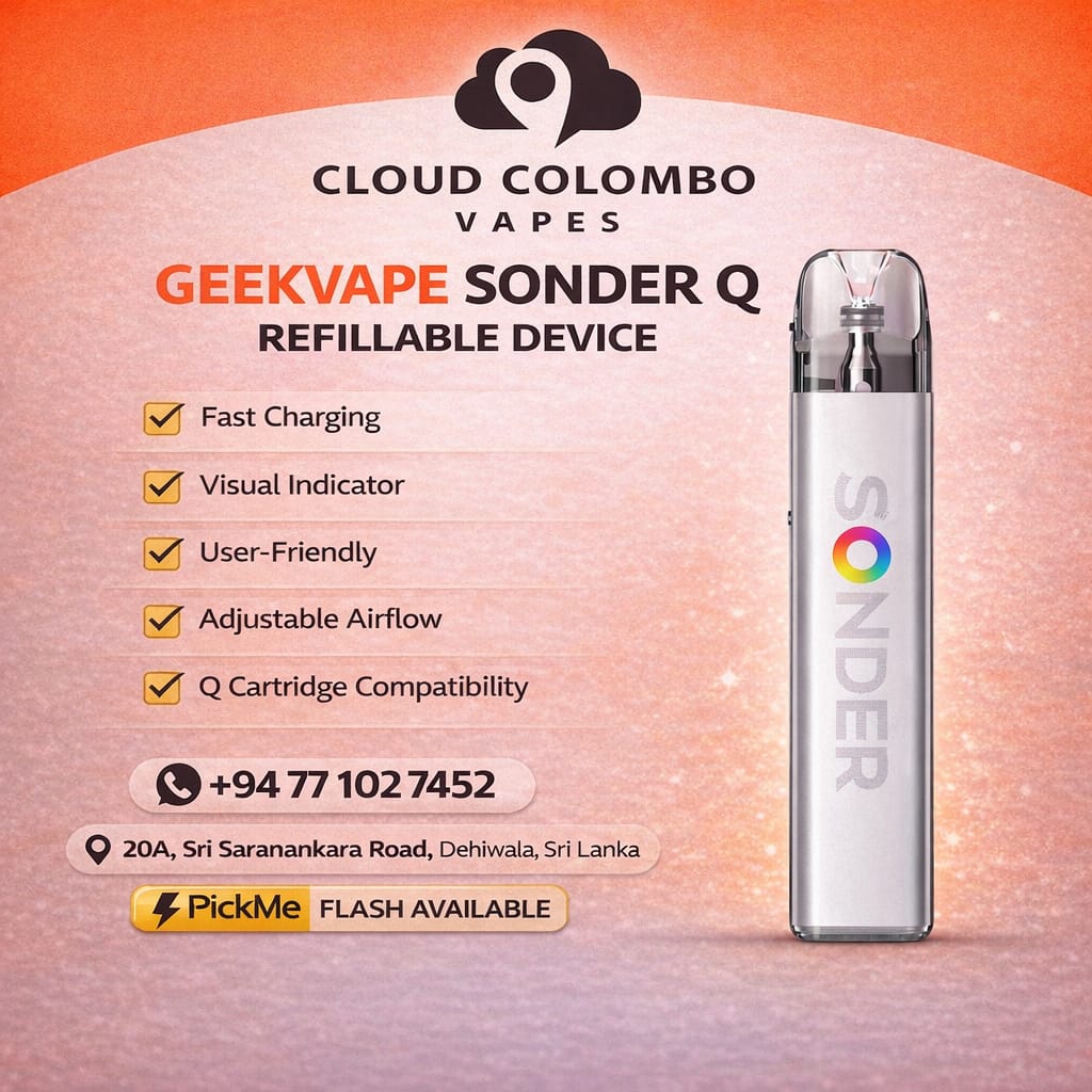 GEEKVAPE SONDER Q2 REFILLABLE DEVICE CLOUD COLOMBO VAPES GEEKVAPE SONDER Q2 REFILLABLE DEVICE CLOUD COLOMBO VAPES