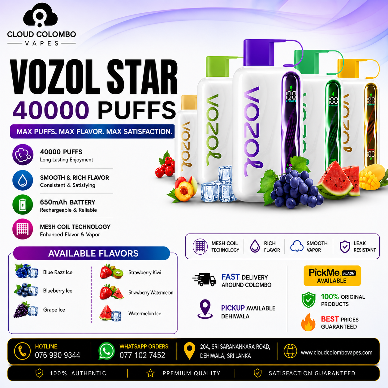 VOZOL STAR 40K PUFFS