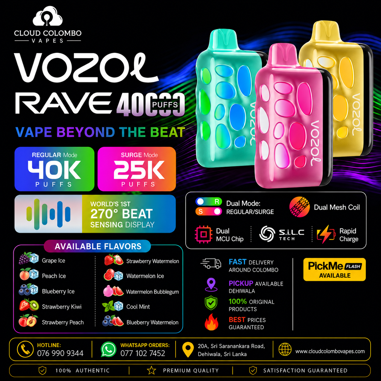 VOZOL RAVE 40K PUFFS