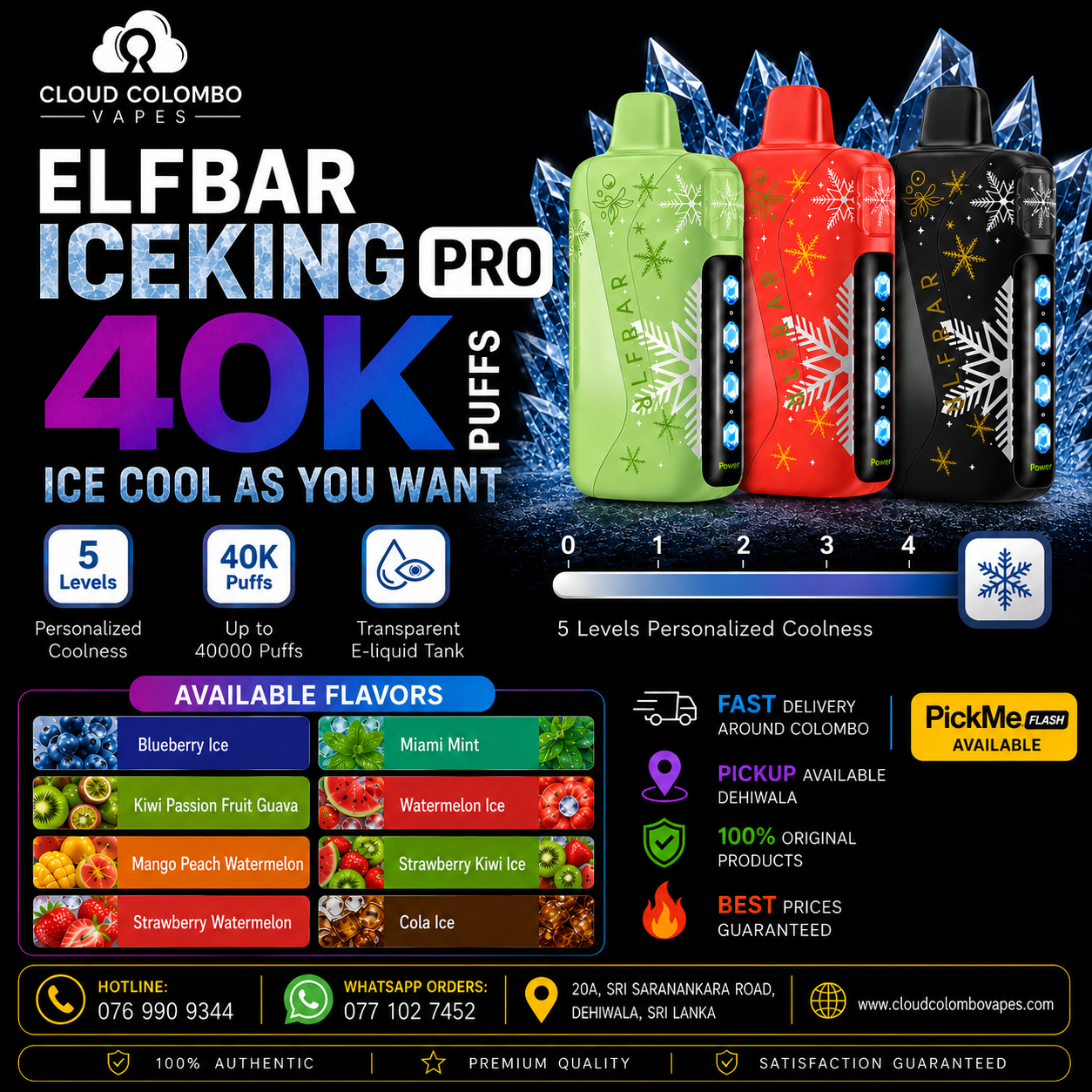 ELFBAR ICEKING PRO 40K PUFFS